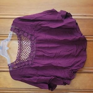 Aeropostale Burgundy Top Size XS